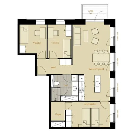 Modern 3-bed In Nordhavn Koppenhága